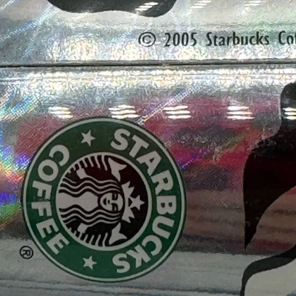 Starbucks Coffee 2005 Halloween Travel Tumbler Ghost Boo 16oz Holographic